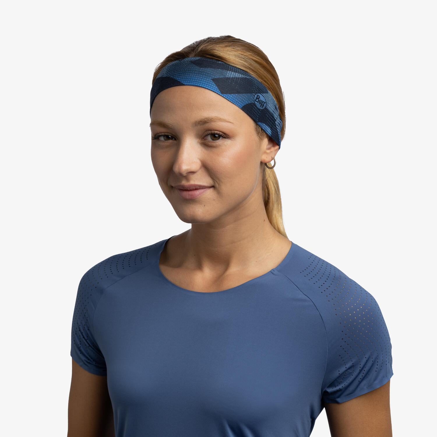 Opaska BUFF COOLNET UV® SLIM HEADBAND AHIN AZURE
