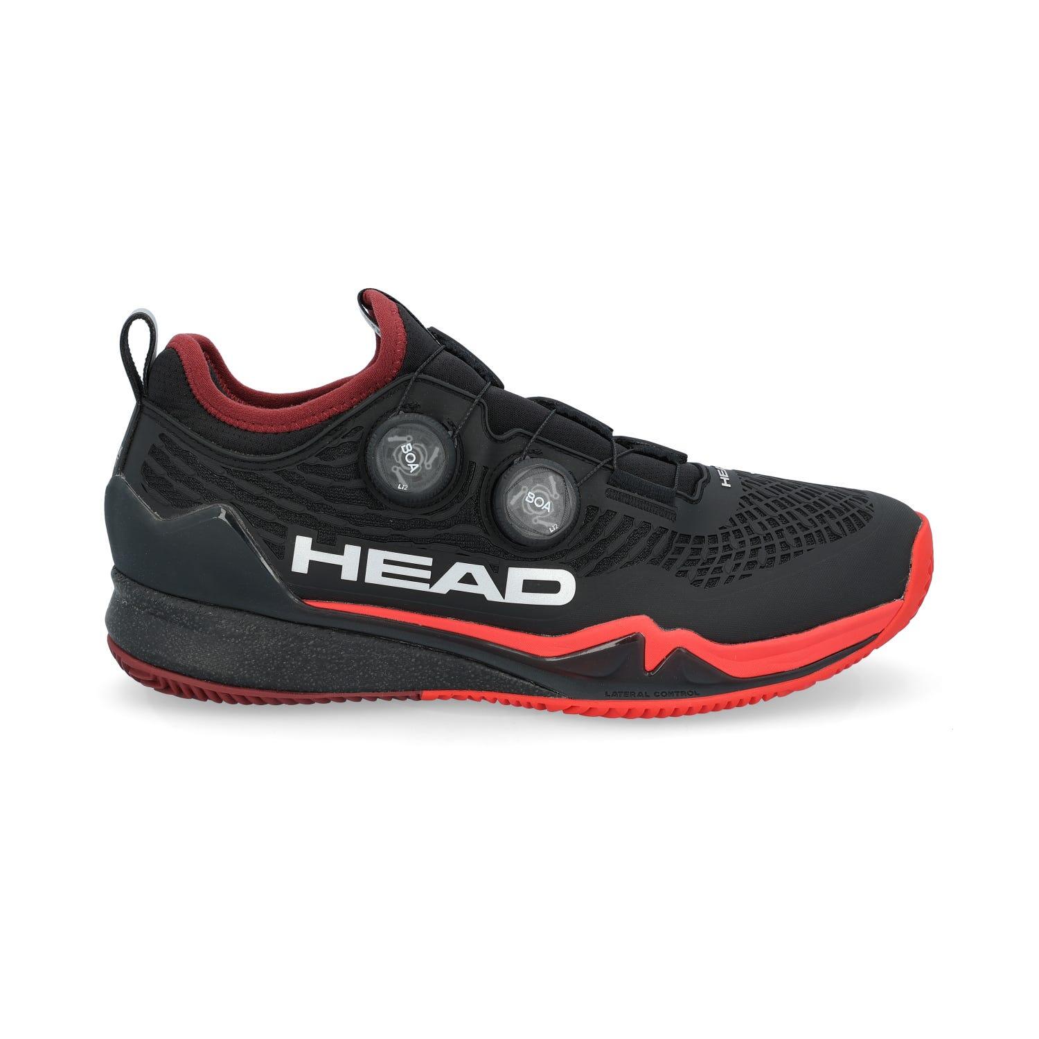 Męskie buty tenisowe Head Endure Pro BOA Clay Men Black/Red EUR 43