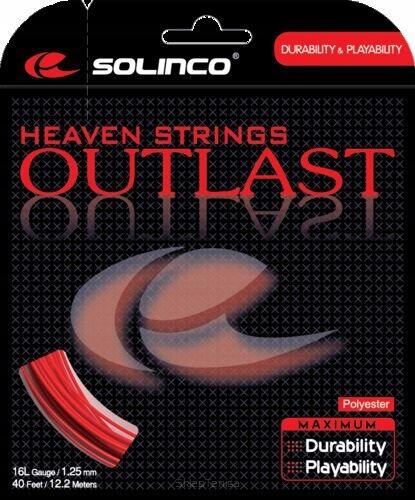 Solinco Zestaw strun Outlast, czerwony, 12.2 m, 0555020120400006 S-OL-17S-1,2mm