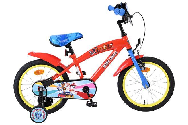 Rower dziecięcy Paw Patrol 16 cali, chłopięcy, czerwono-niebieski