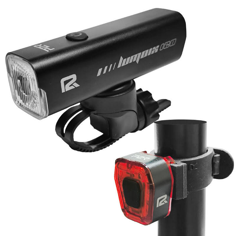 Zestaw lampek rowerowych P2R Lumoix 120 przód + tył