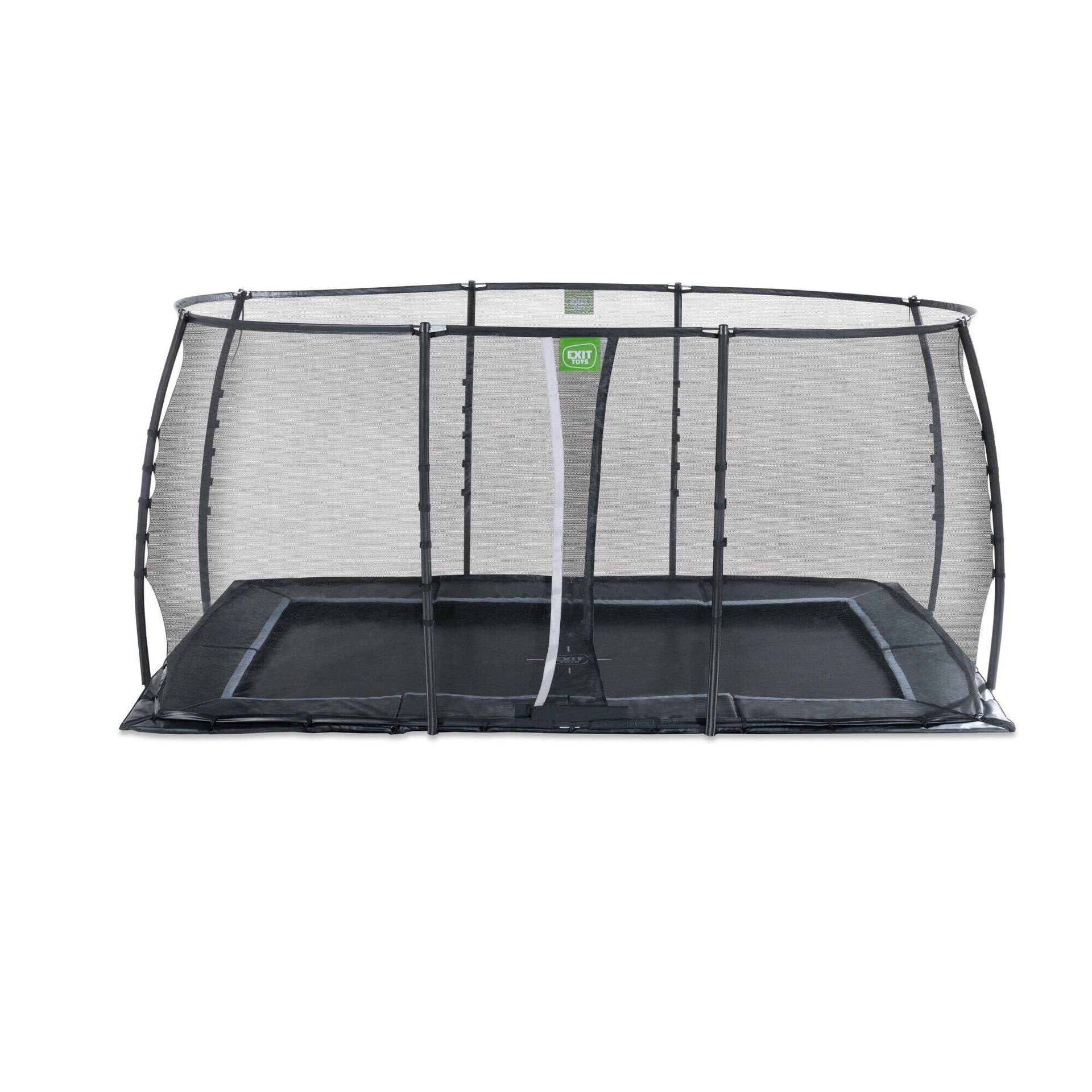 Exit Trampolina naziemna Dynamic ø244x427cm z siatką zabezpieczającą