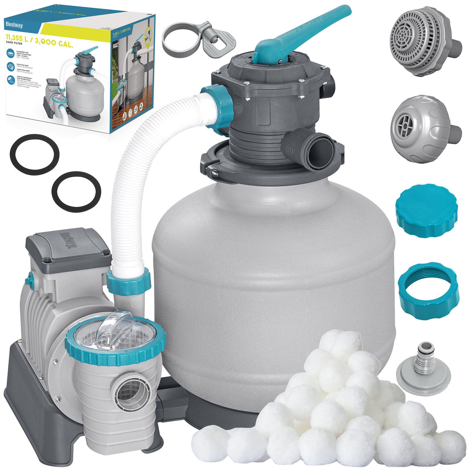 Bestway Pompa Basenowa Piaskowa 2600 Gal. 58486