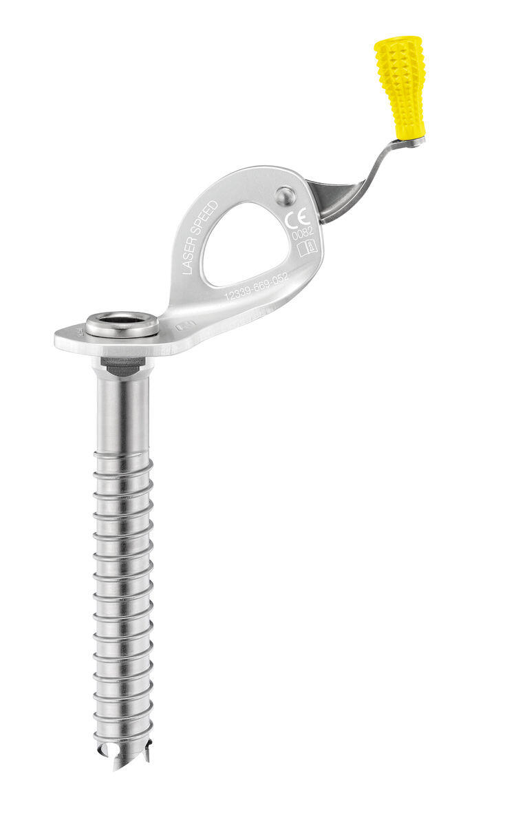 Petzl Laser Speed Ice Screw 17cm, srebrny/niebieski 2022 Śruby lodowe G051AA01
