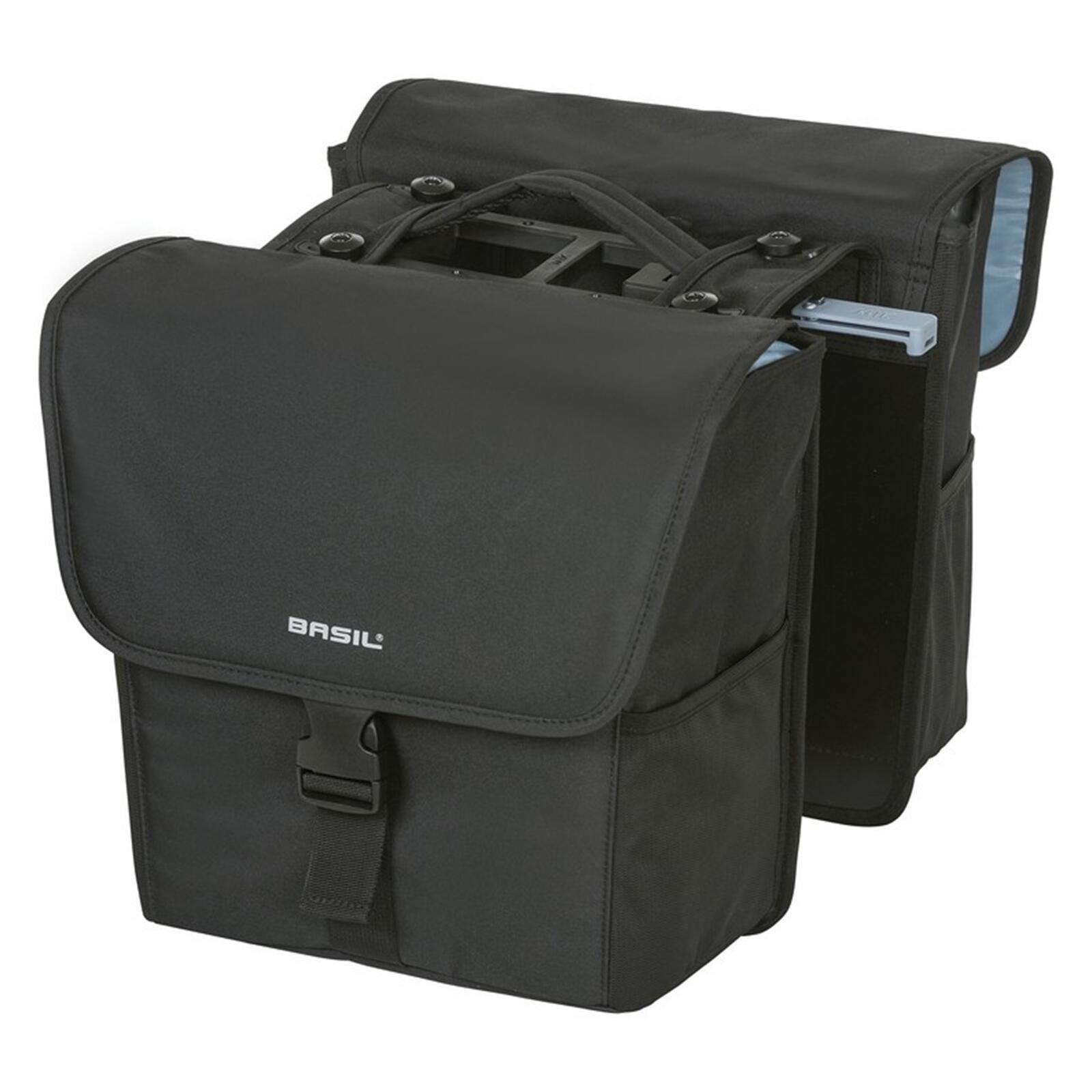 Basil GO Double Pannier Bag MIK 32l, solid black 2021 Sakwy 17781
