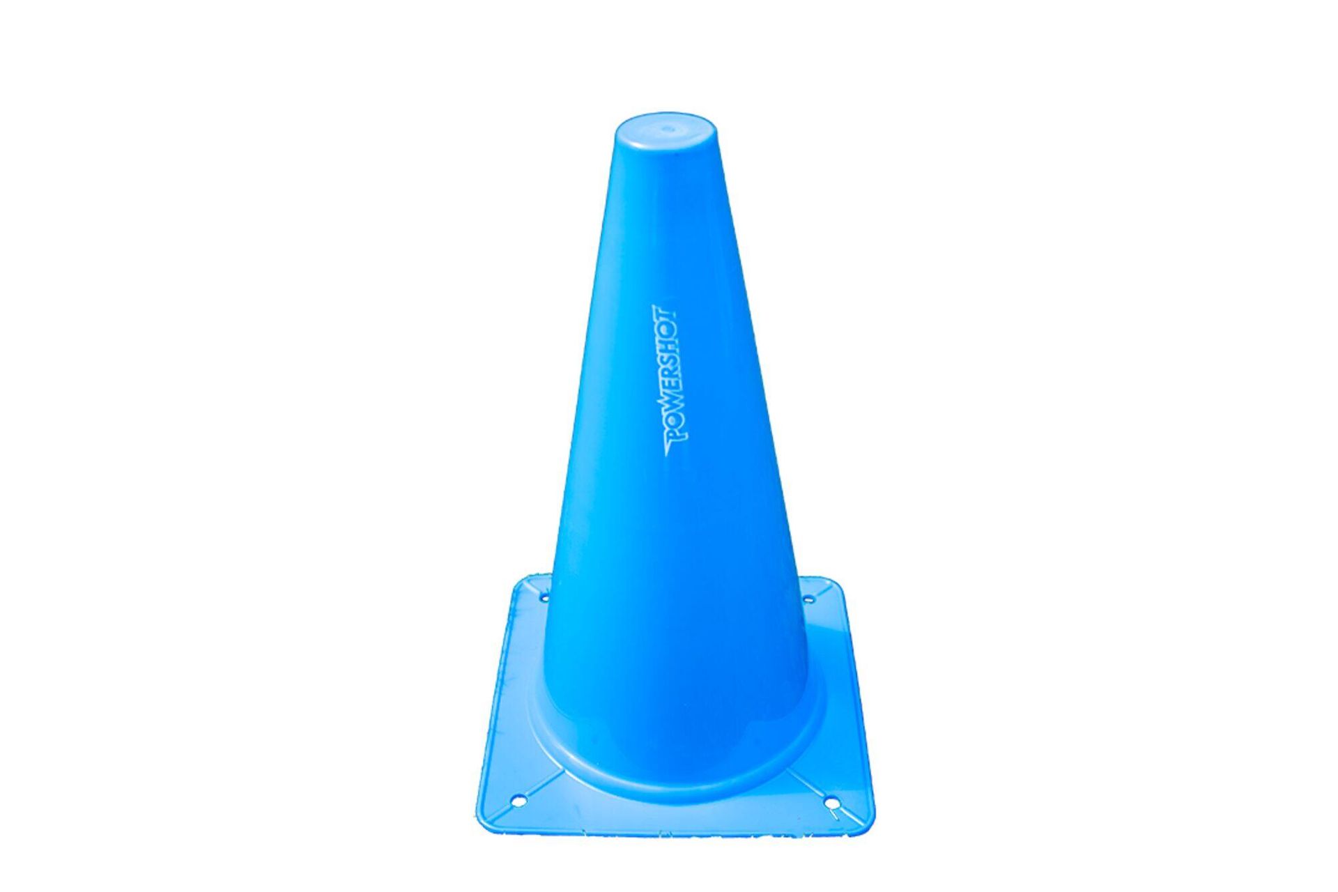 Zestaw 4 elastycznych stożków granicznych - 30 cm - niebieski
