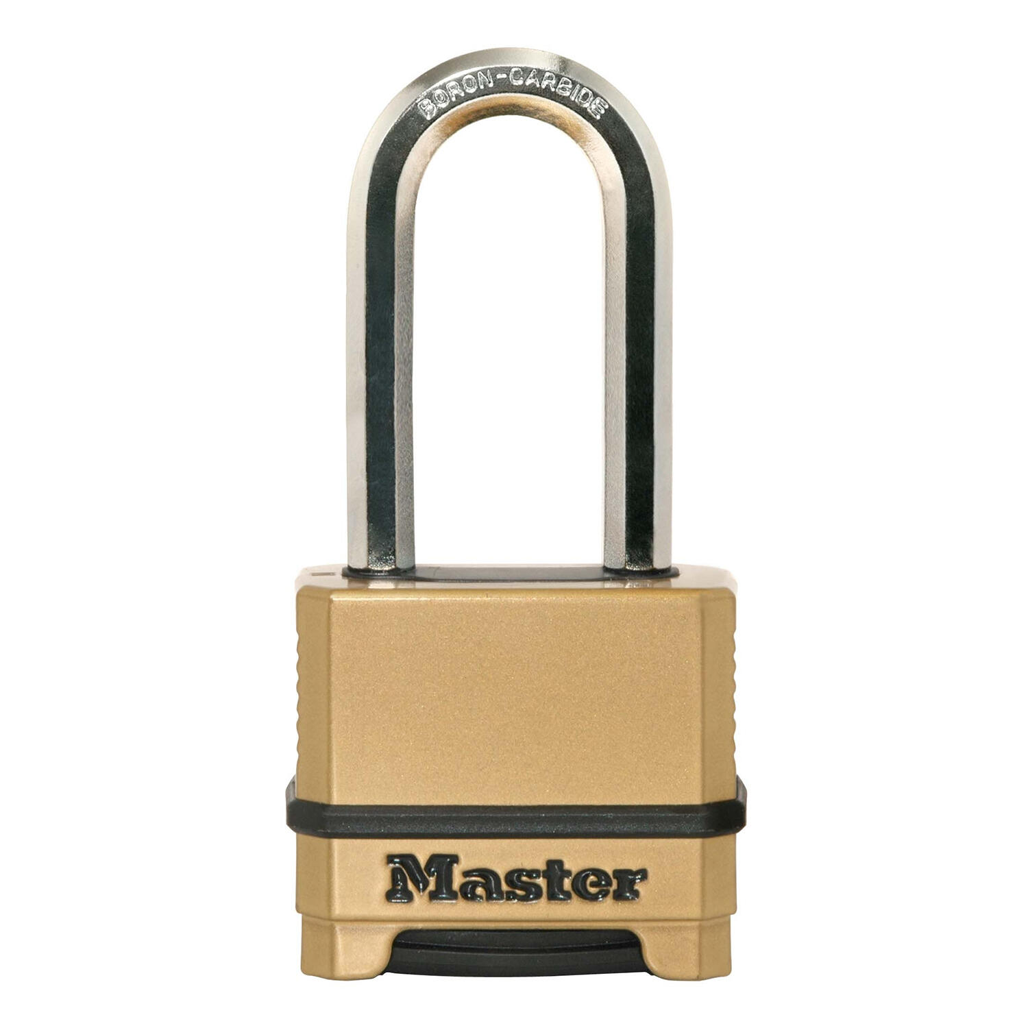 Master Lock zapięcie do wysokiego bezpieczeństwa do pałąka na zewnątrz Excell, ze stali nierdzewnej, długa, kombinacja liczb. Powłoka cynku korpus z mosiądzu, 50 MM M175EURDLH