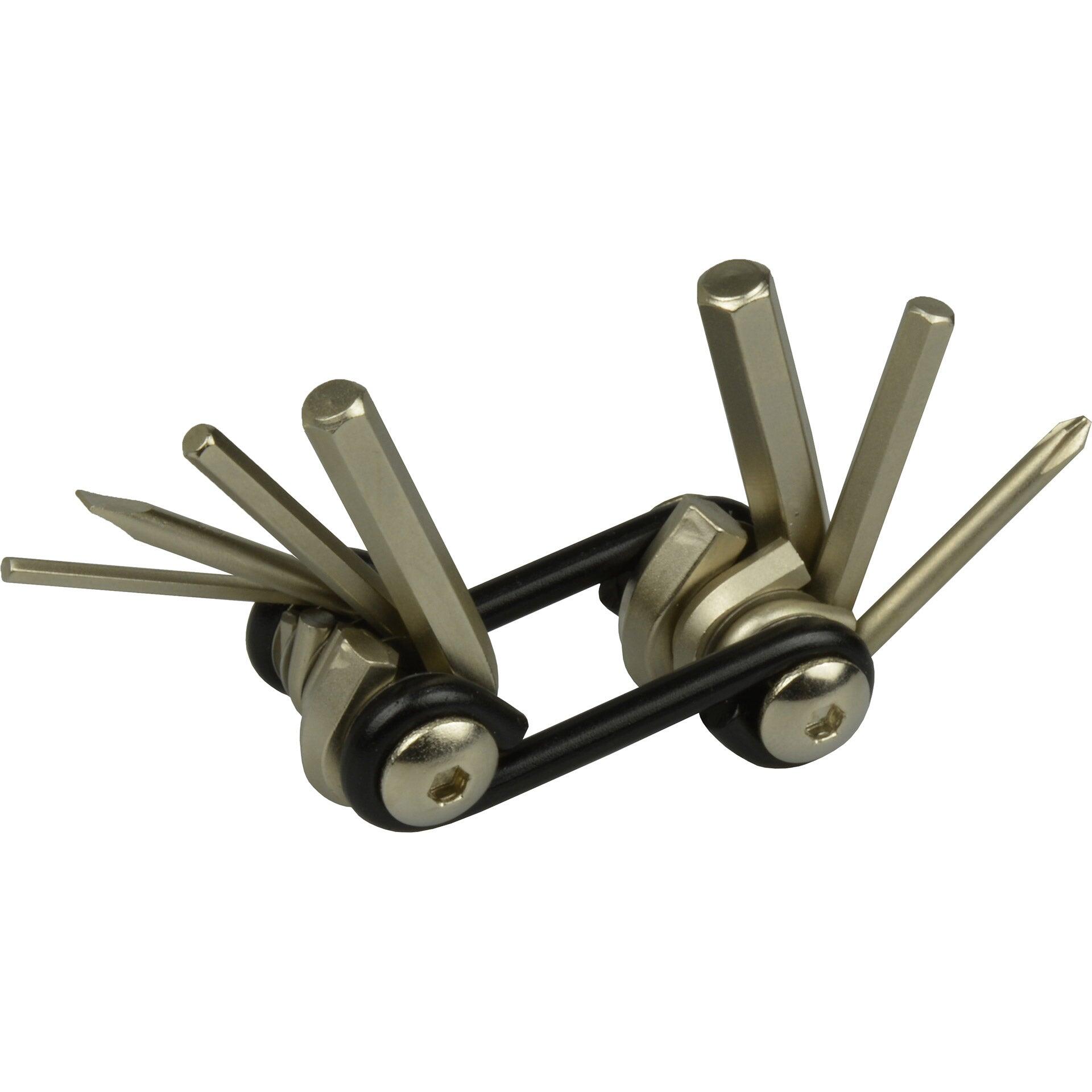 VWP 7 w 1 multitool kieszonkowy do roweru, srebrny