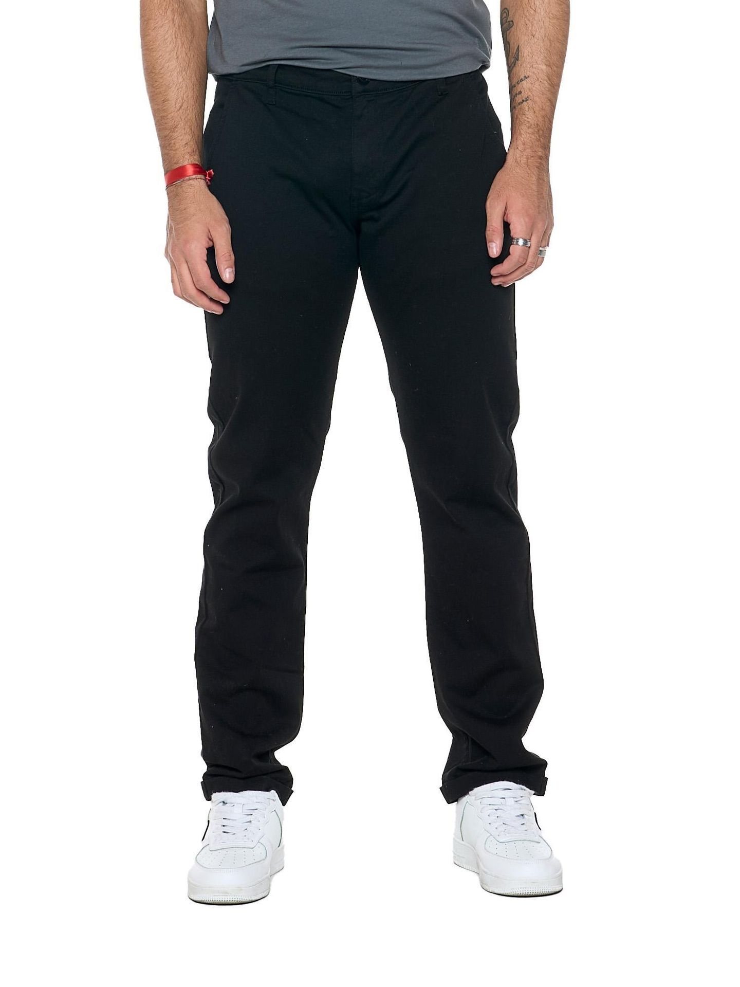 Leone 1947 Vintage Dept. Męskie spodnie chino z prostymi nogawkami z twillu