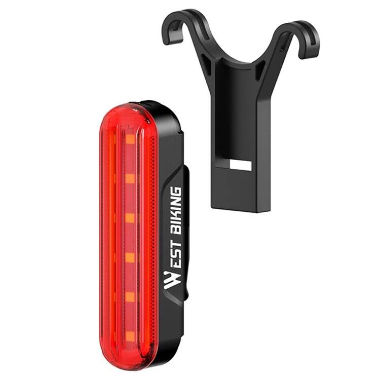 Tylny światło rowerowe USB 3 tryby ostrzegawcze bezpieczeństwa