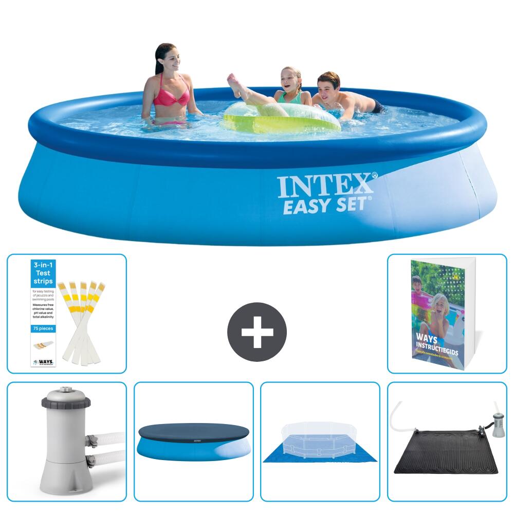 INTEX Basen Easy Set Okrągły - 396x84 cm - 7-częściowy S214