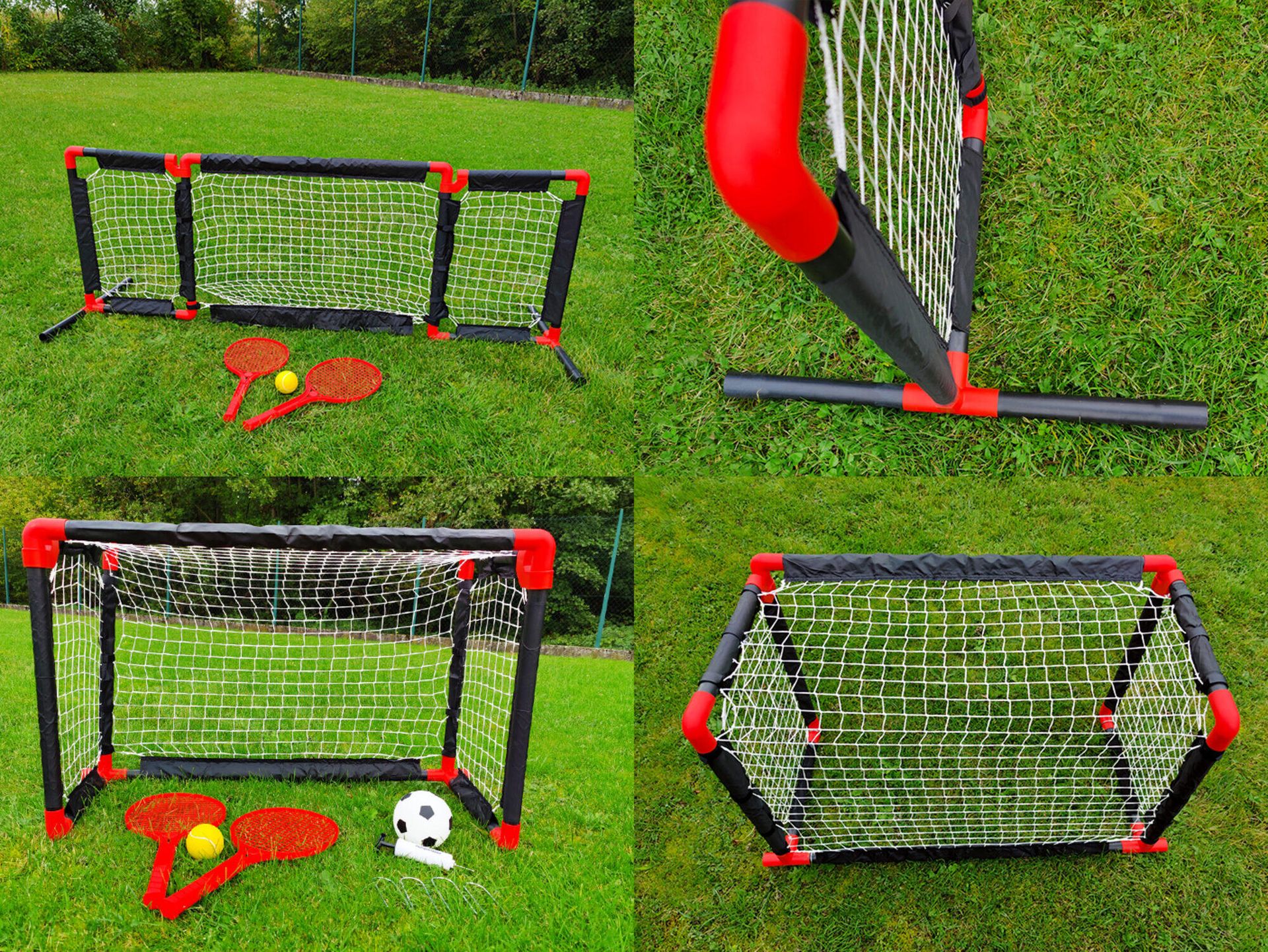 Netsportique 2 w 1 bramka do piłki nożnej / siatka tenisowa