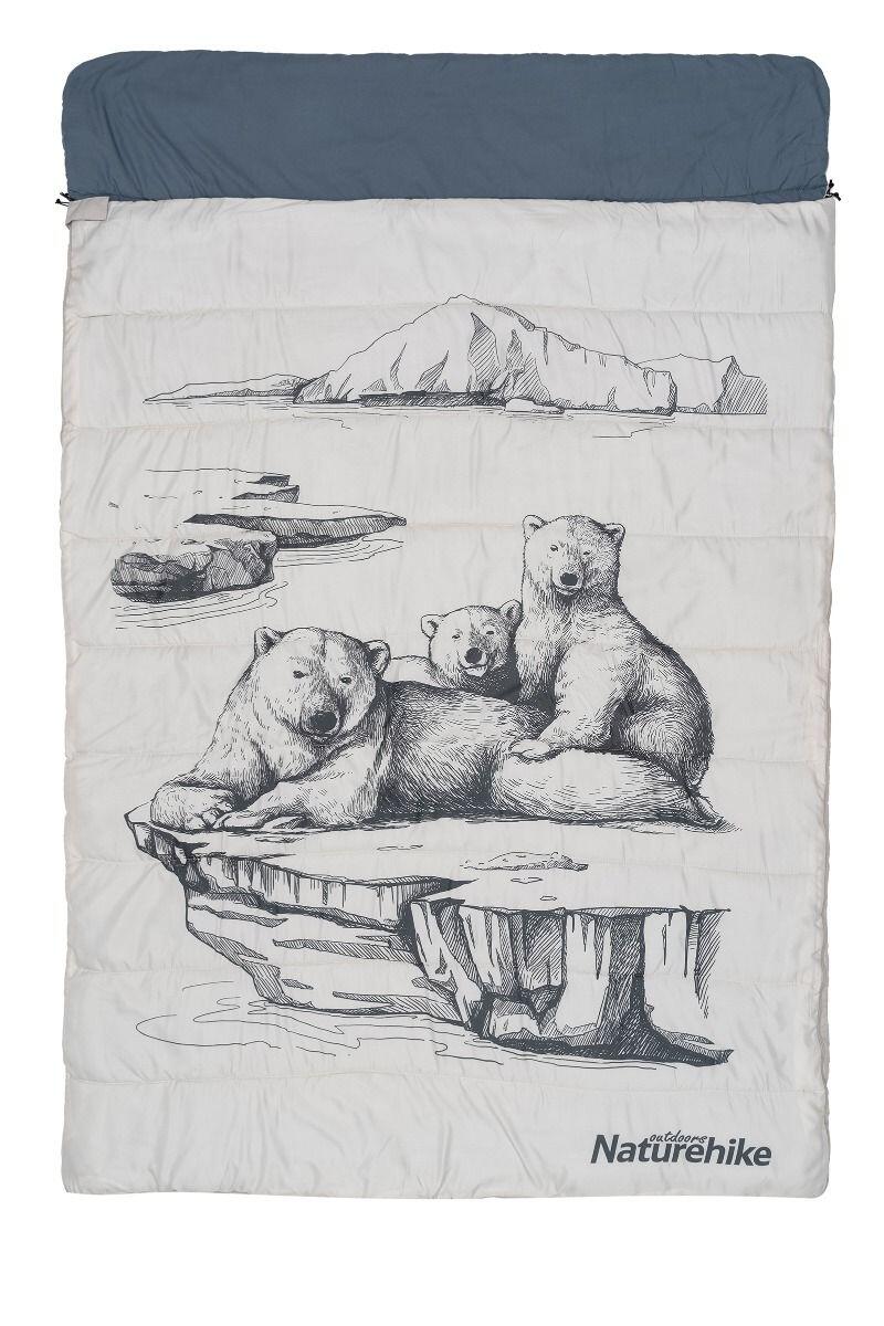 ŚPIWÓR DWUOSOBOWY NH21MSD06-POLAR BEAR