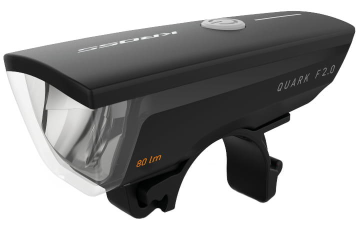 Lampa przednia /akumulator/ KROSS QUARK F2.0 80lm USB czarna