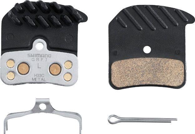 Zestaw Klocków Hamulcowych H03C Metal Z Żeberkami Chłodzącymi
