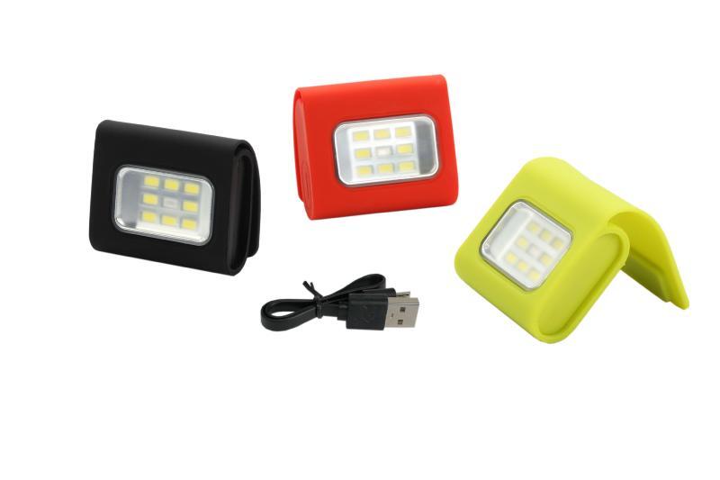 Mała ładowalna magnetyczna lampa sygnalizacyjna Toad clip light