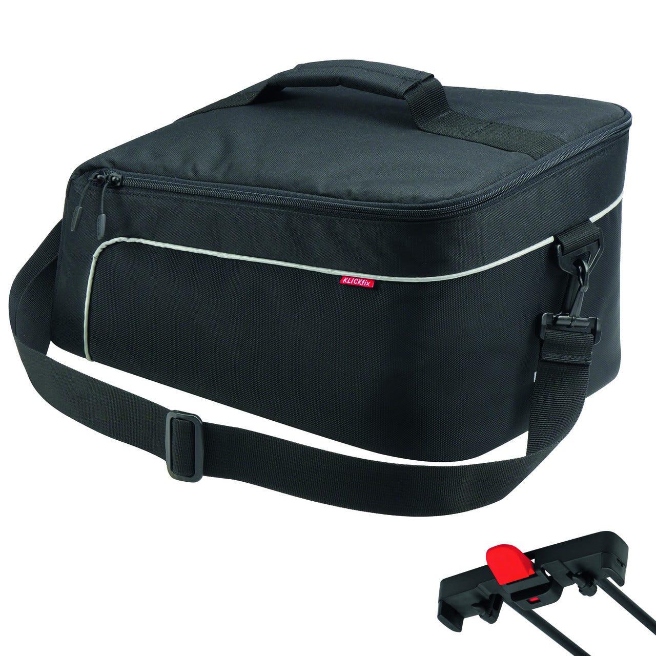 KlickFix KlickFix Rackpack XL Luggage Carrier Bag 13l for Racktime, czarny  2021 Torby na bagażnik 0268RB