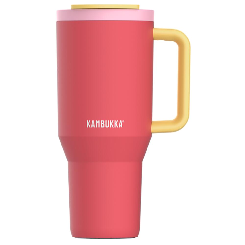 Kubek termiczny ze słomką Kambukka RIO 950 ml - Pink Papaya