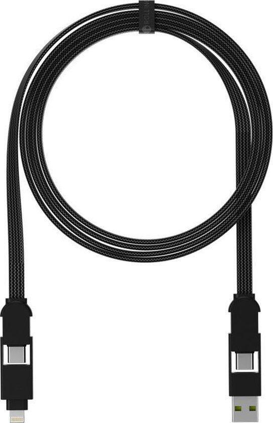 Rolling Square Kabel inCharge X MAX 6v1 USB USB-C Micro USB Lightning 1,5 m RS-XMAX01E) Czarny