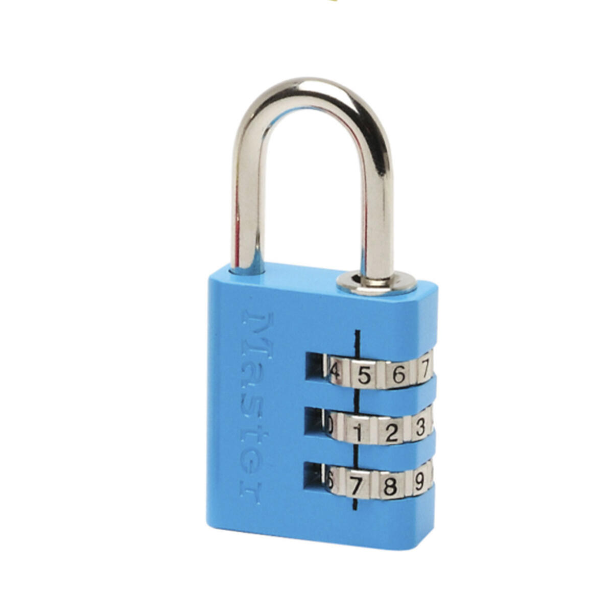 Master Lock zamek szyfrowy aluminium 30 MM  sortowane kolorystycznie, 7630eurdcol
