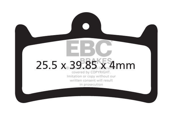 Klocki hamulcowe rowerowe (spiekane) EBC Brakes CFA639HH