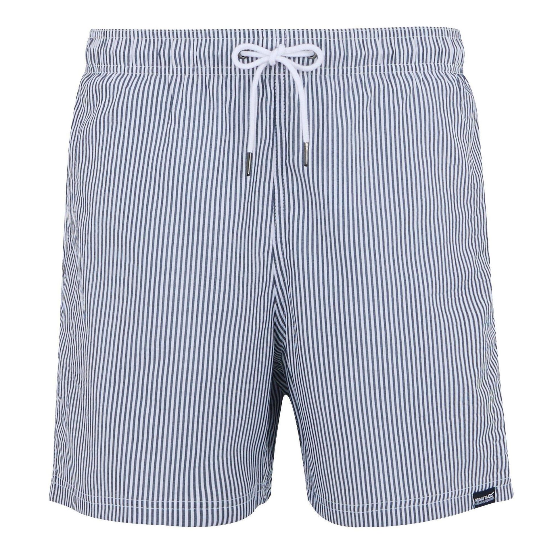 Męskie Spodenki Kąpielowe Loras Stripe Seersucker