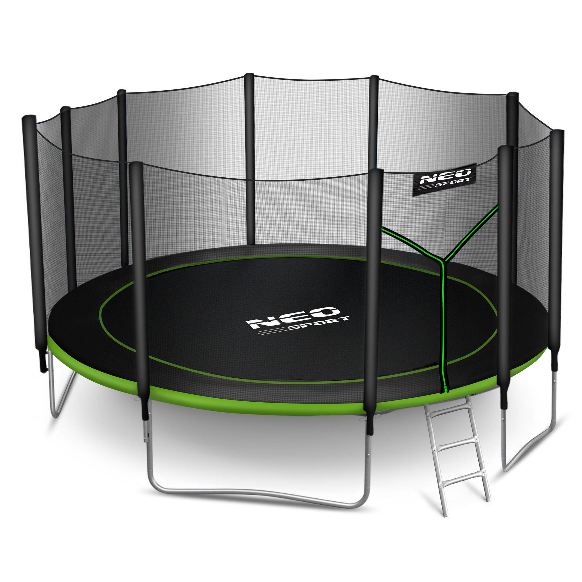 Neo-Sport Trampolina ogrodowa 15ft/465cm z siatką zewnętrzną i drabinką