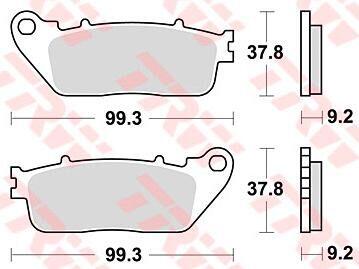 TRW TRW MCB817SH Klocki hamulcowe motocyklowe MCB817SH