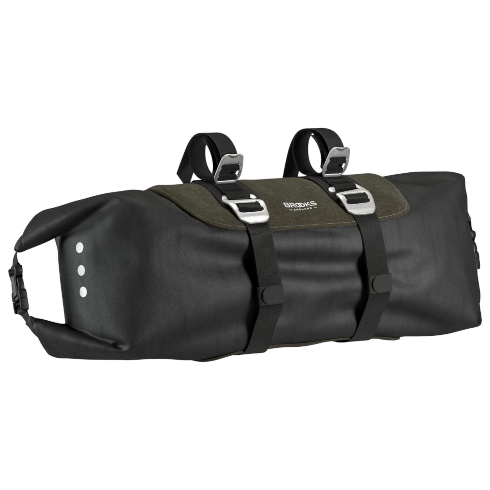 Brooks Brooks Scape Handlebar Roll, mud green  2021 Torby na kierownicę 80032220