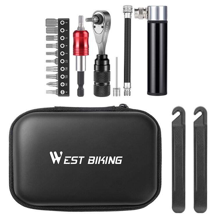 Zestaw narzędzi WEST BIKING YP0719355, klucz z nasadkami, wersja zaawansowana