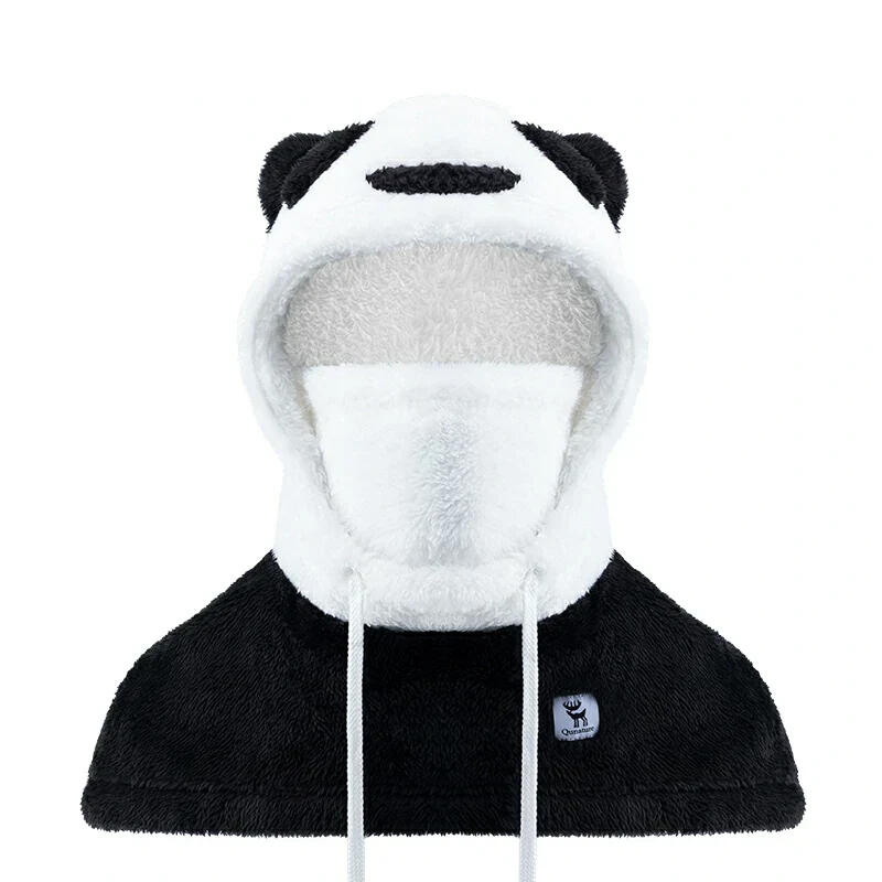 Kominiarka polarowa maska na twarz panda Qunature YP103 kaptur
