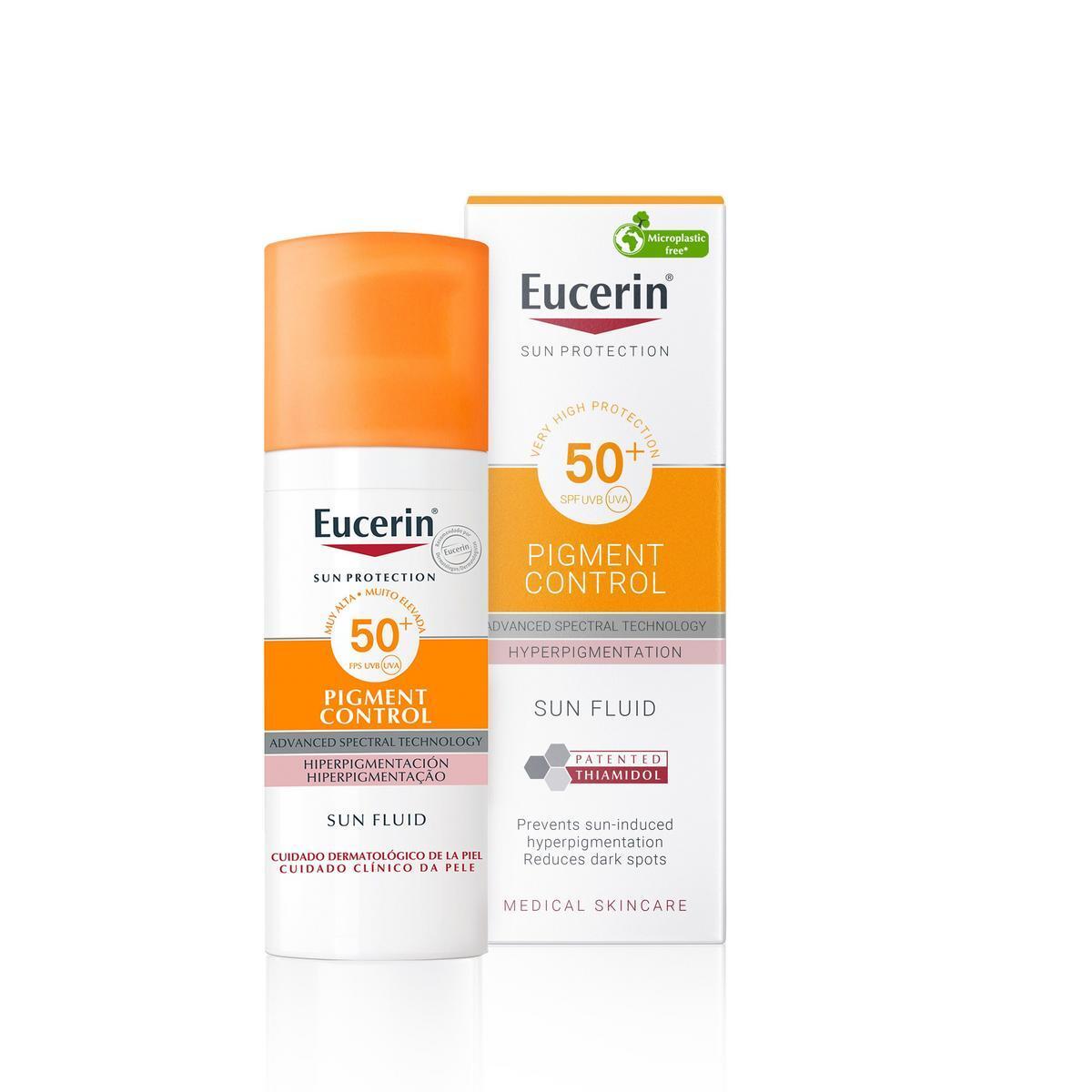 Fluid do twarzy przeciw przebarwieniom Eucerin Sun Protection Fluid Pigment Control SPF50+ Hyperpigmentation Skins 50 ml (4005800236396)