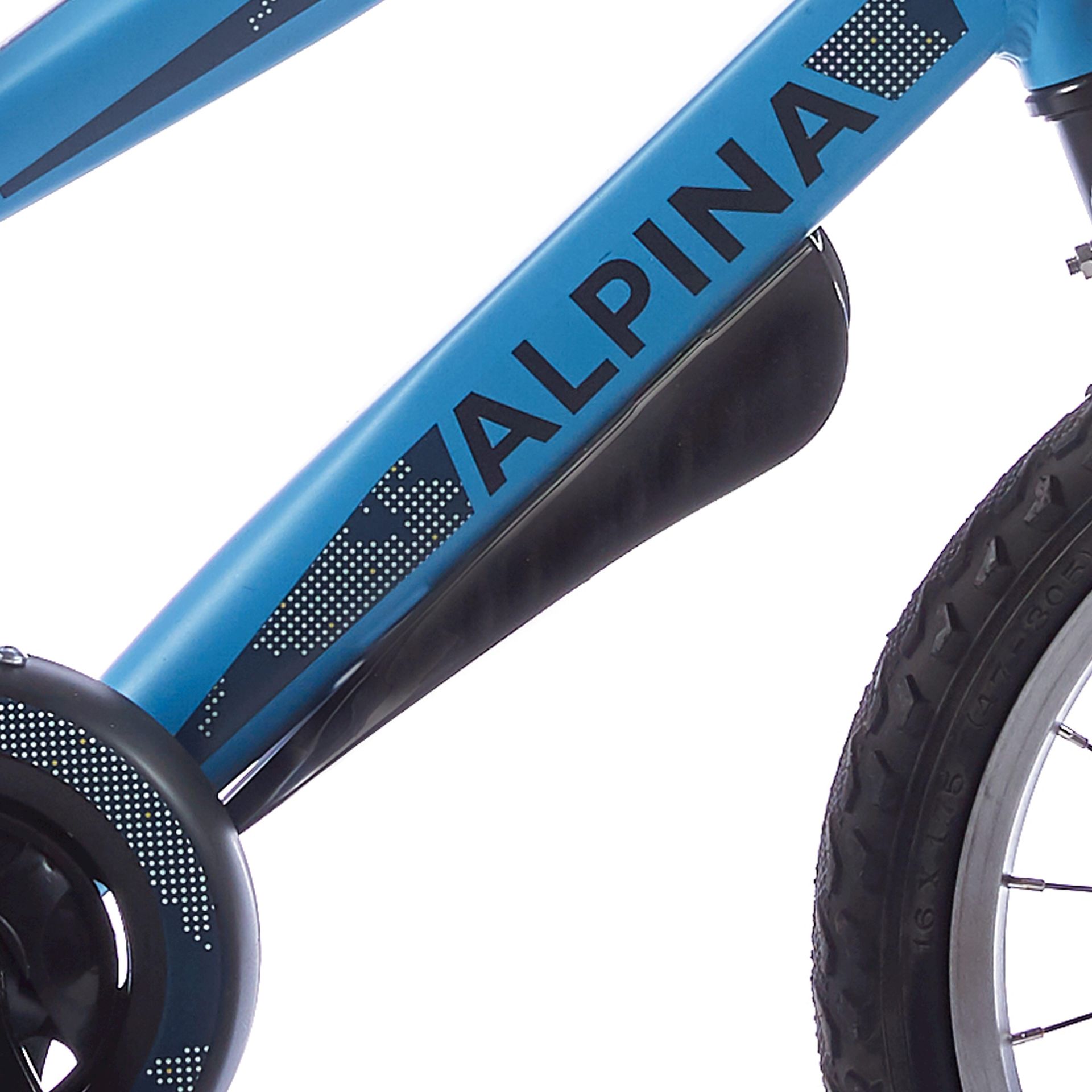 Zestaw błotników Alpina Trial 16-18 PVC Czarny