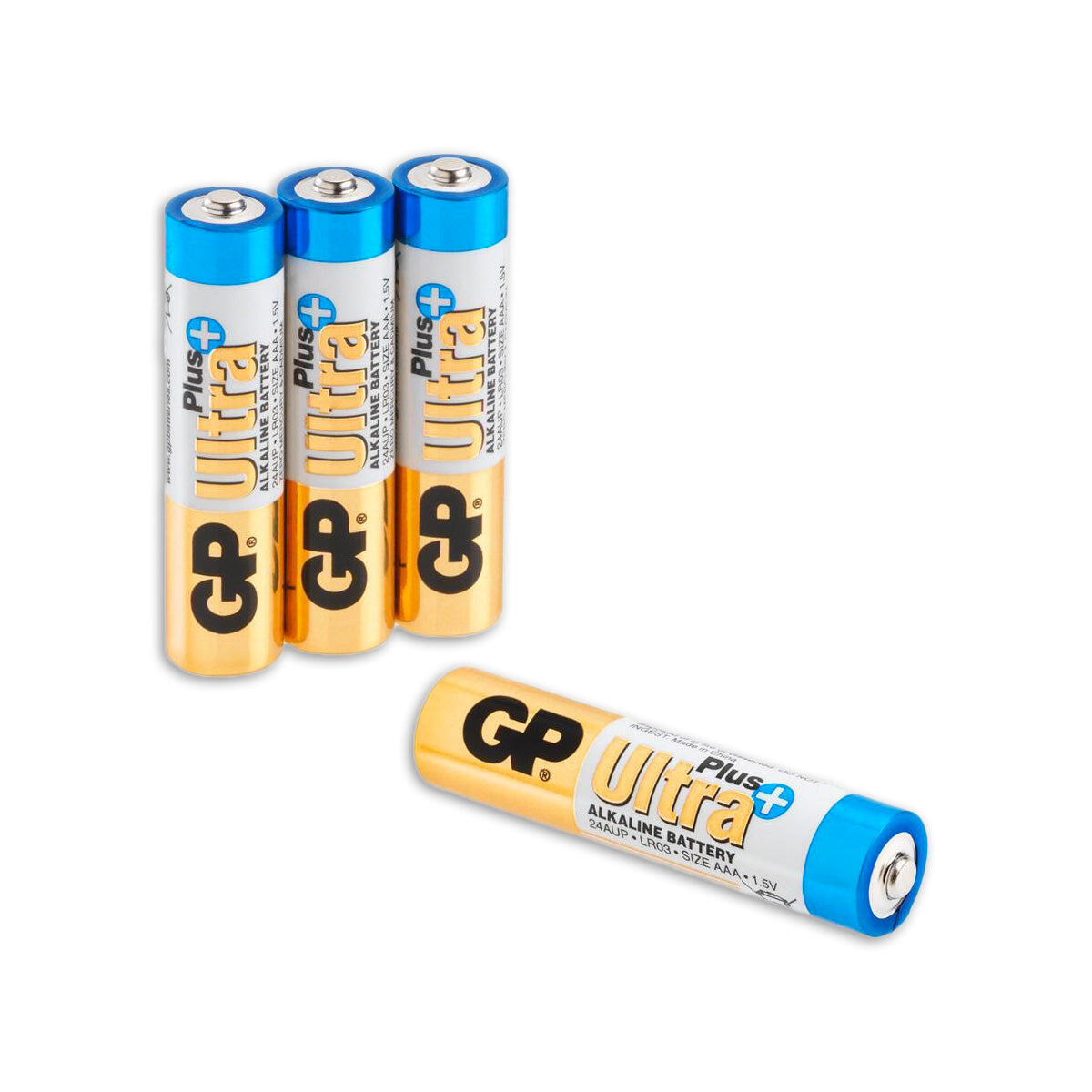 Baterie alkaliczne GP Ultra+ Alkaline 24AUP21-SB4 AAA 4 szt.