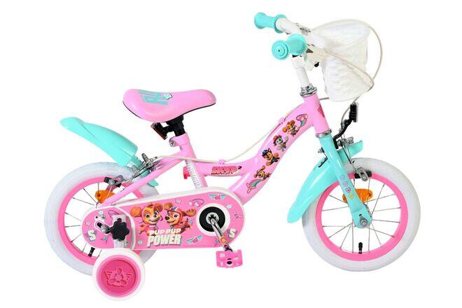 Rower dziecięcy Paw Patrol 12 inch różowy z hamulcami ręcznymi