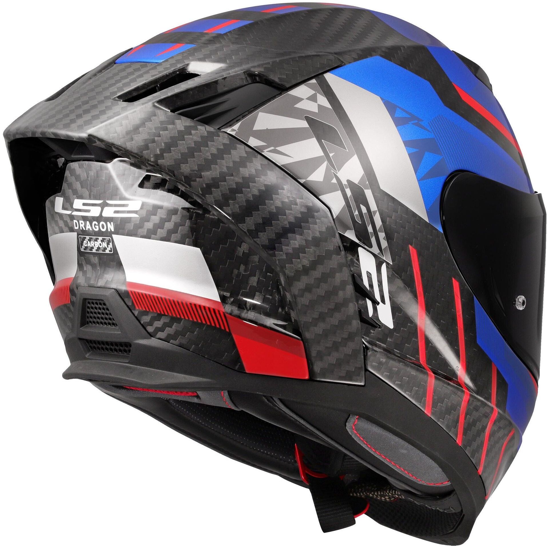 Kask integralny LS2 FF807 Dragon Trax L niebiesko-czerwony