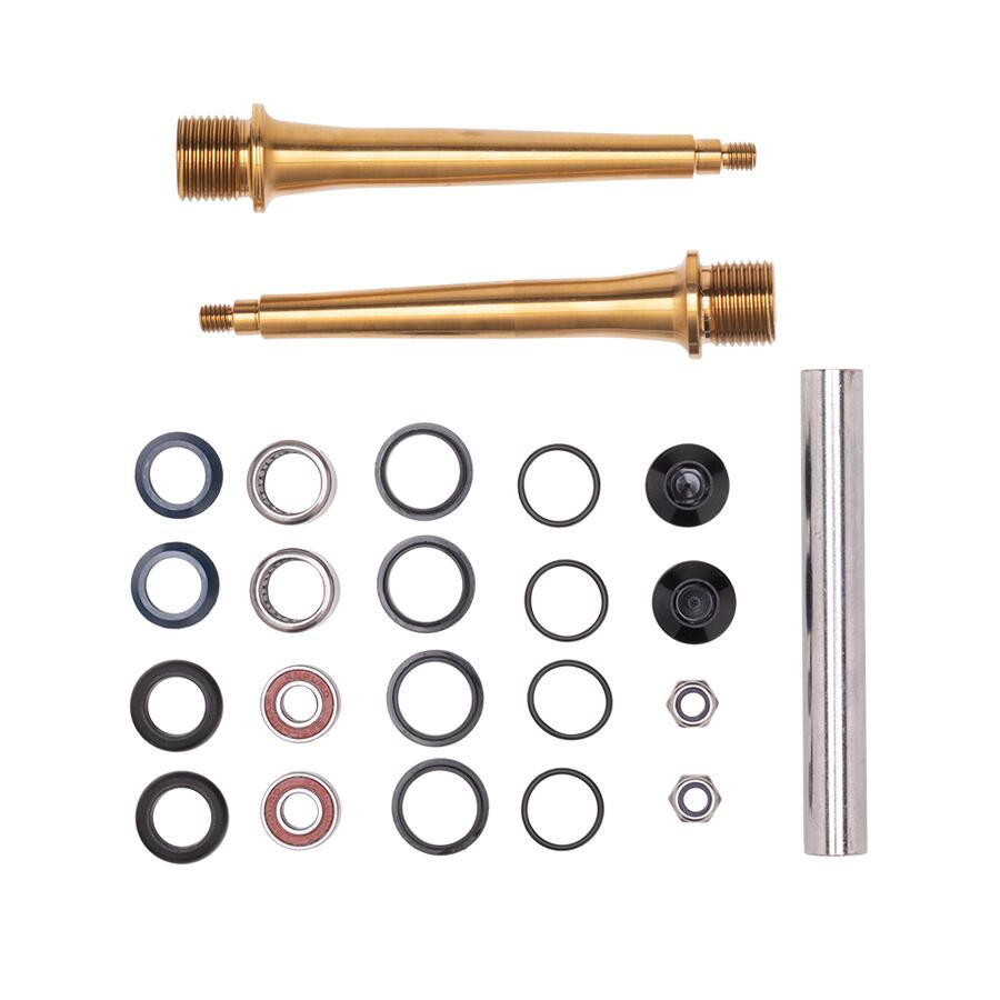 Titanium Cran kbros. Crank Brothers Spindle osie Upgrade Kit, 16068_Noir