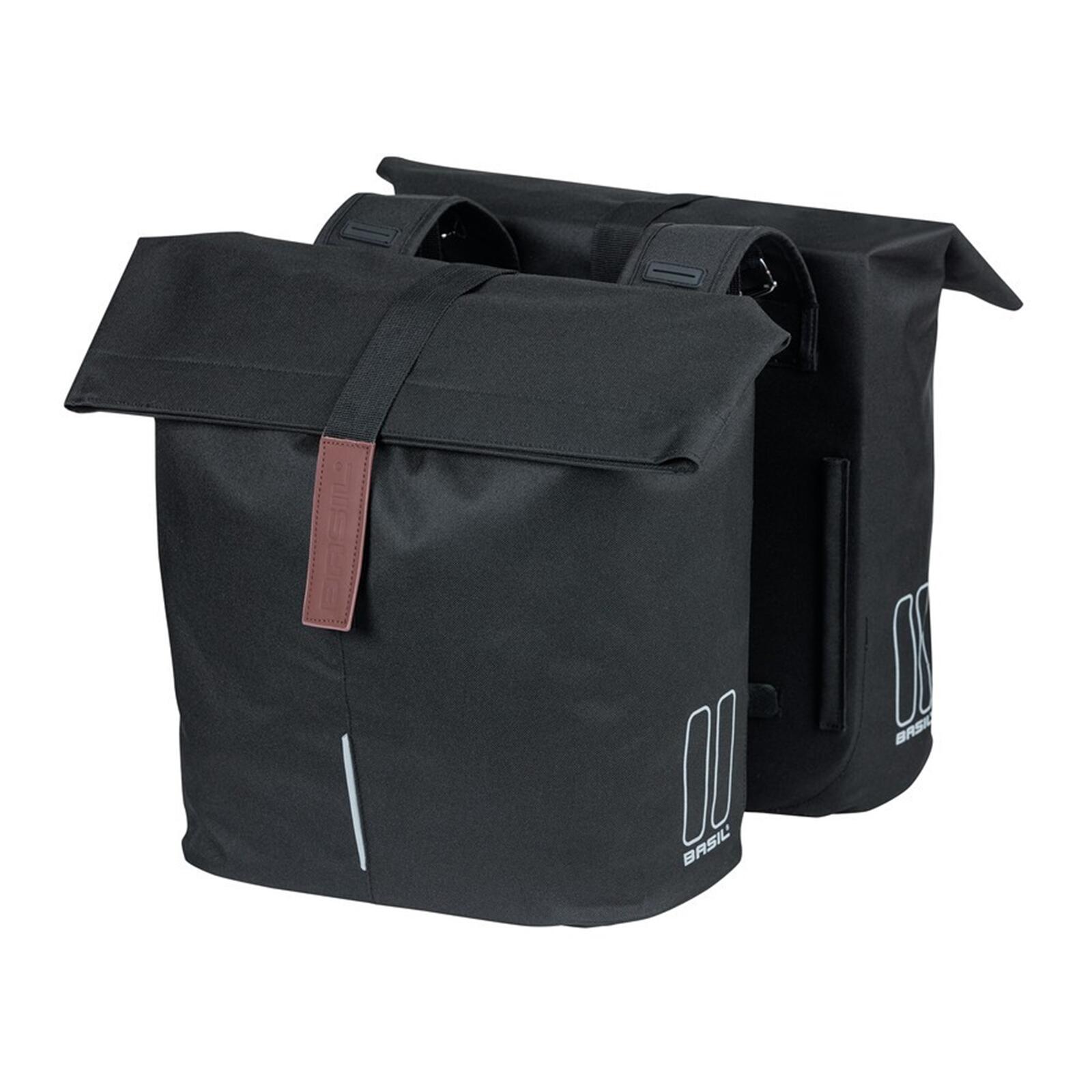 Basil City Double Pannier Bag 28-32l, czarny 2022 Sakwy 18071