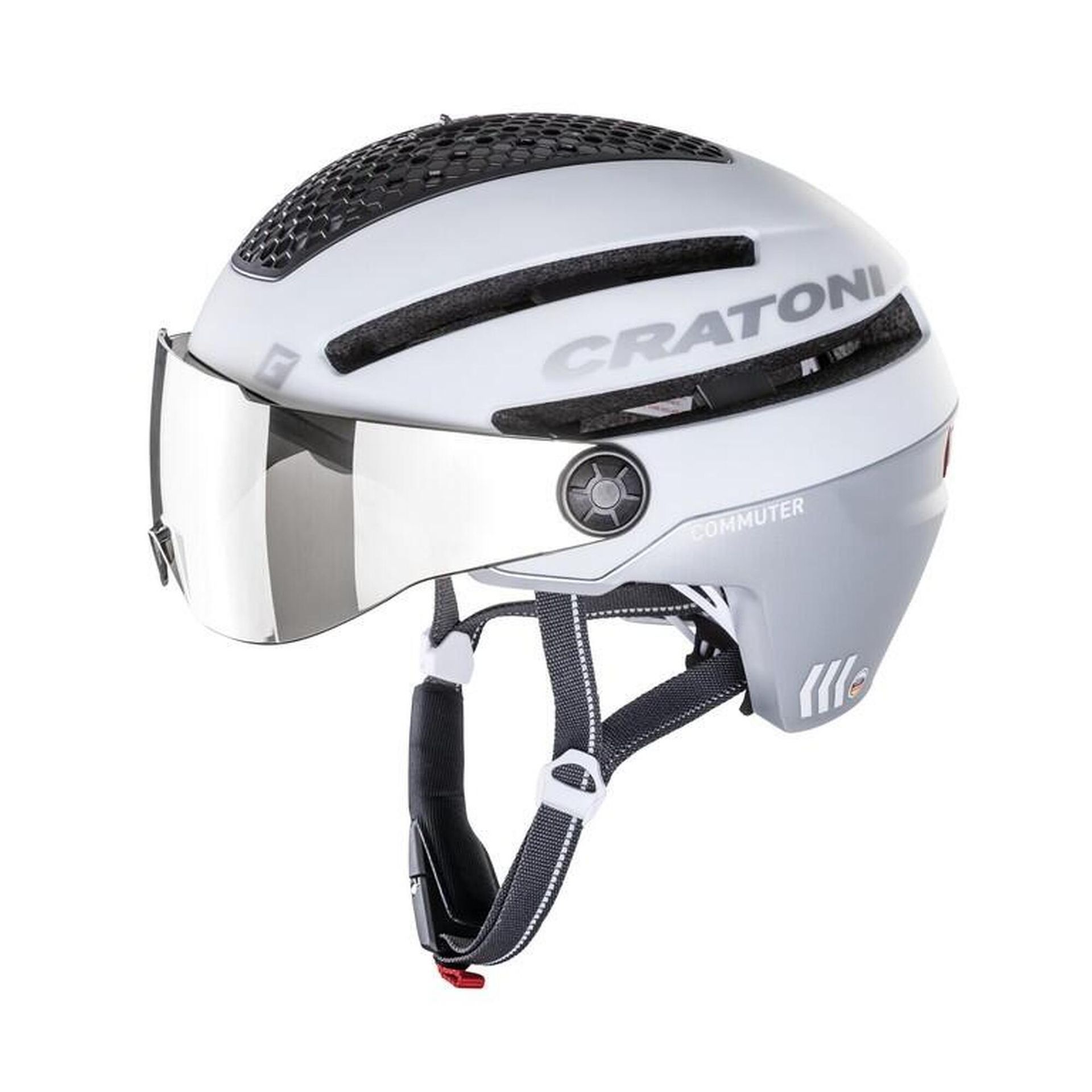 Cratoni Commuter Kask Pedelec, white matte S/M | 54-58cm 2020 Kaski miejskie i trekkingowe 2015049840