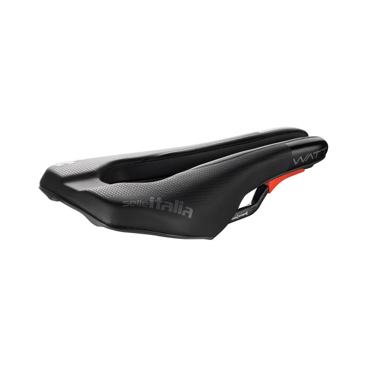 Selle Italia, Siodło rowerowe, WATT SUPERFLOW KIT CARBONIO, czarny