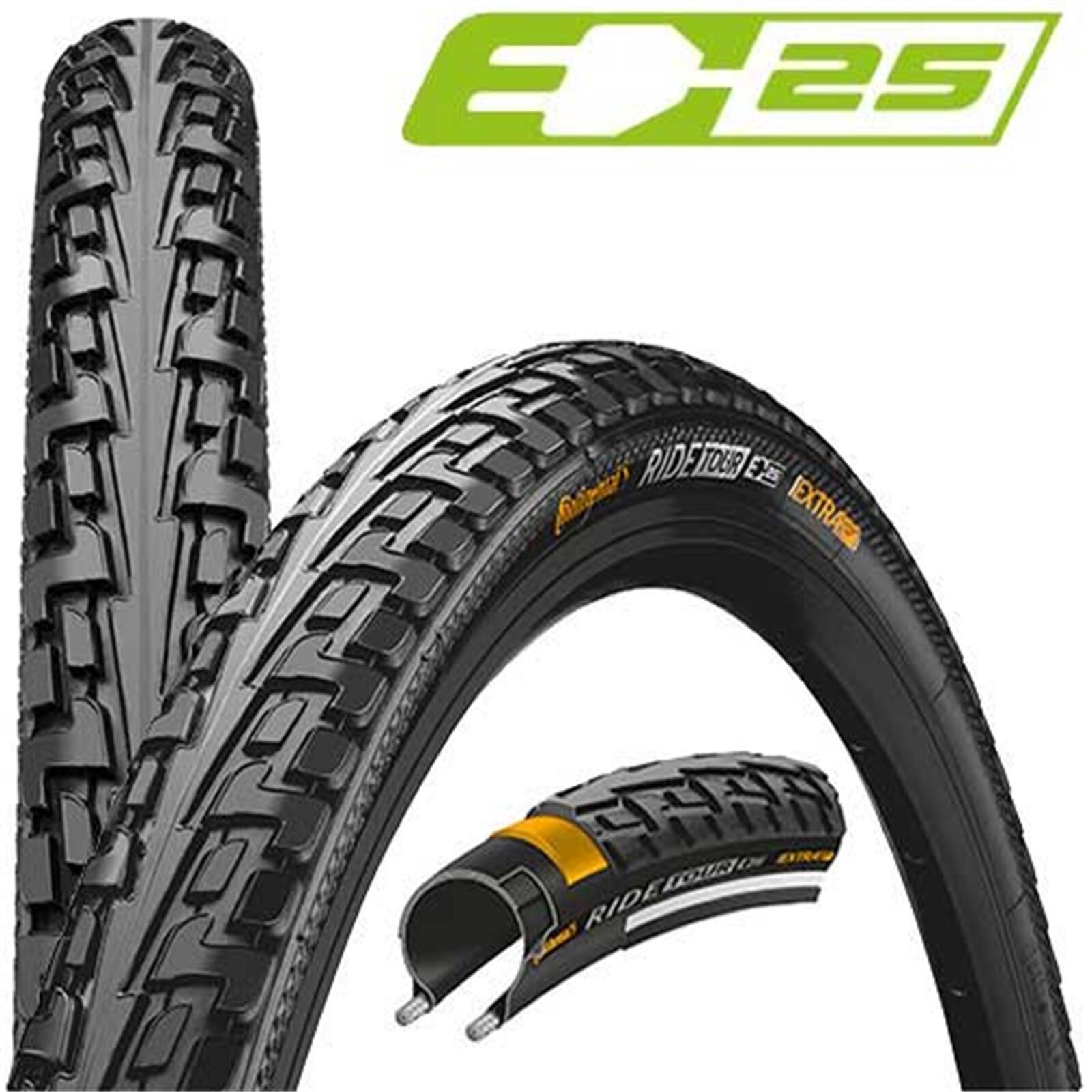 Continental Opony drut Ride Tour 27 X 1 1/4 cala Czarny/Czarny 2017 1011610000