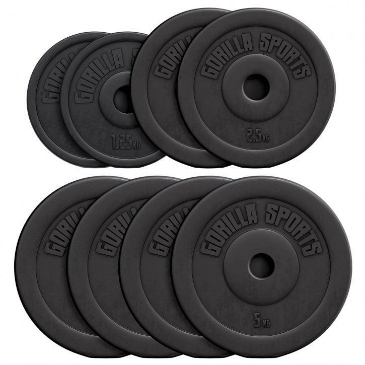 Gorilla Sports Zestaw obciążeń winylowych 27,5kg (100674-00006-0030)