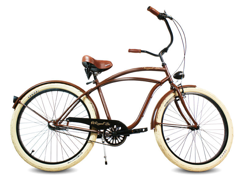 Rower miejski męski Cruiser 28 BROWNIE brązowy