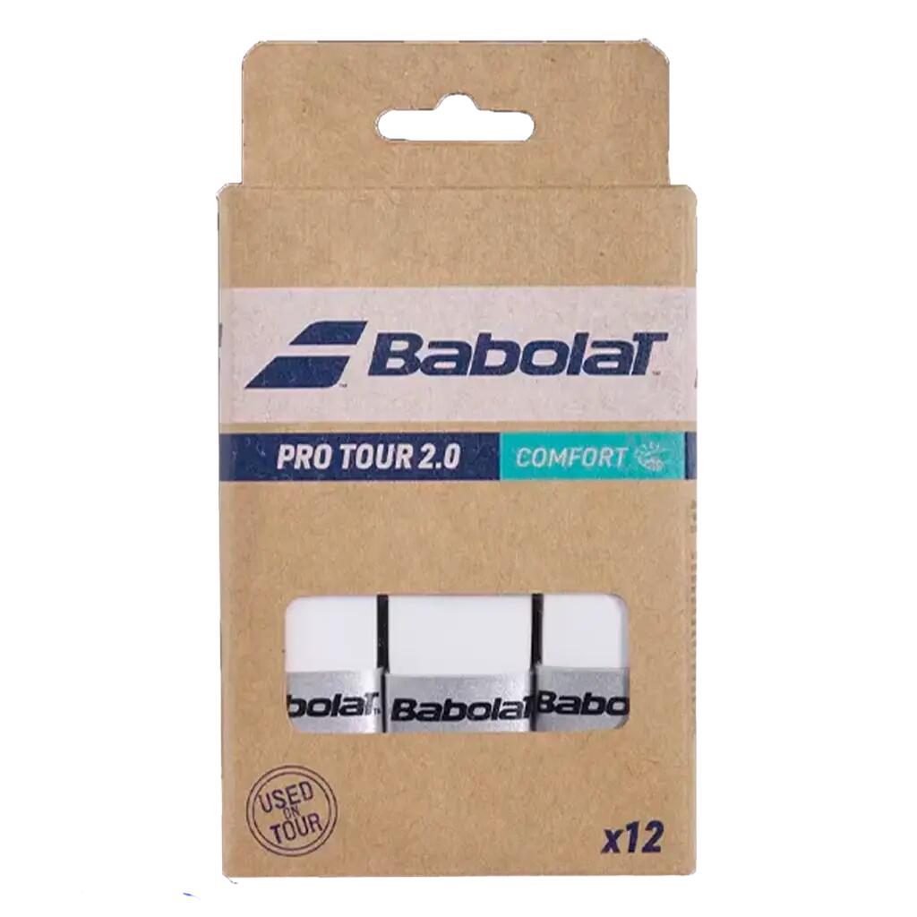 Górna owijka Babolat Pro Tour 2.0 X12 White