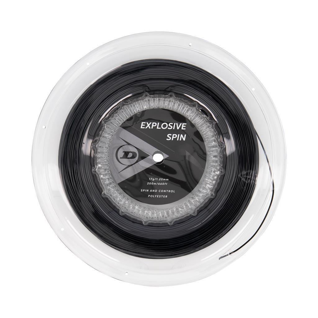 Naciąg tenisowy Dunlop  Explosive Spin Black 1.25 Reel (200 m)