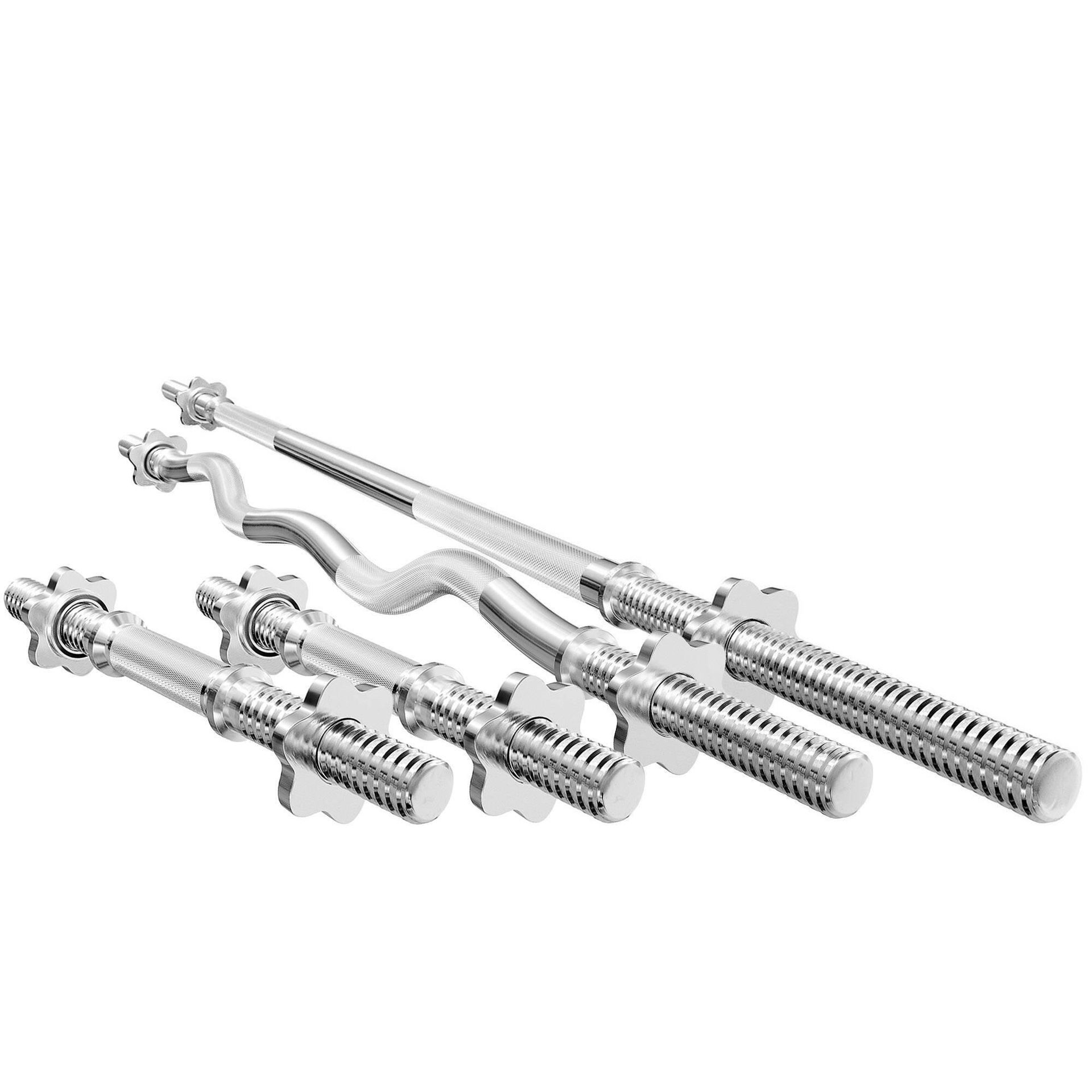 Marbo Sport Zestaw MWG3 | Gryf prosty śrubowy 180 cm + gryf lekko łamany śrubowy 120 cm + 2 x gryf prosty śrubowy 40 cm 30 mm - MWG3