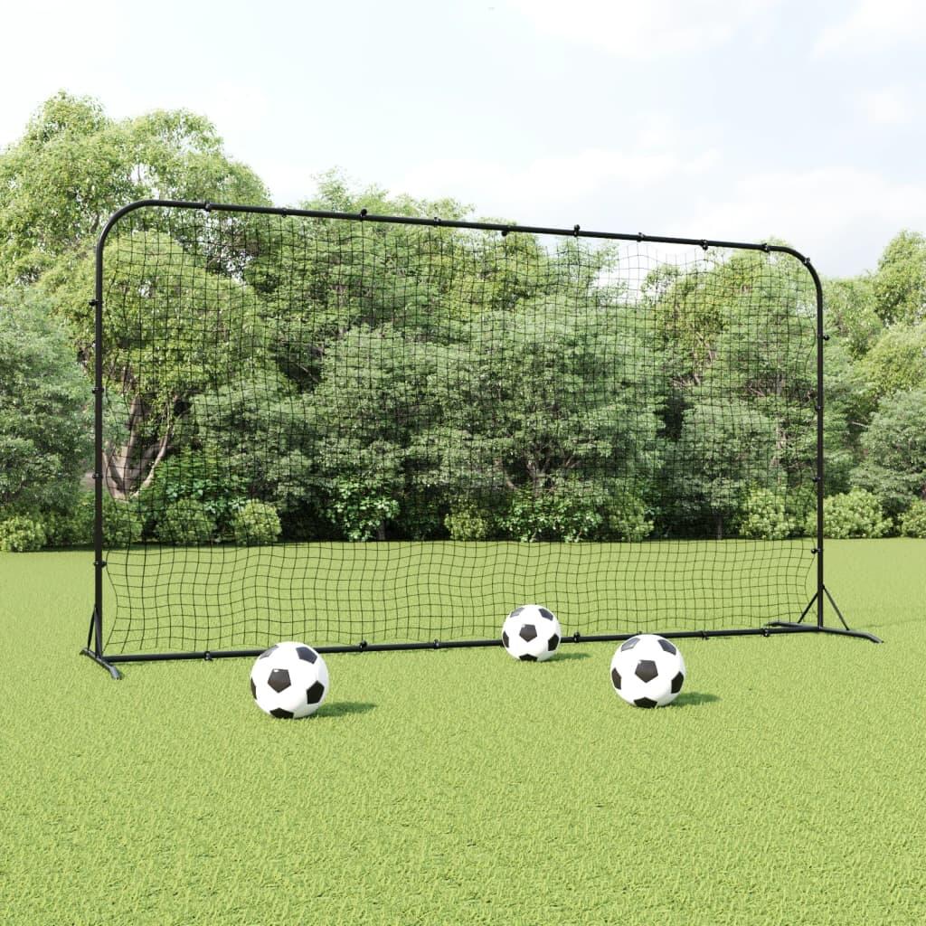 Rebounder do piłki nożnej, czarny, 366x90x183 cm, HDPE Lumarko!