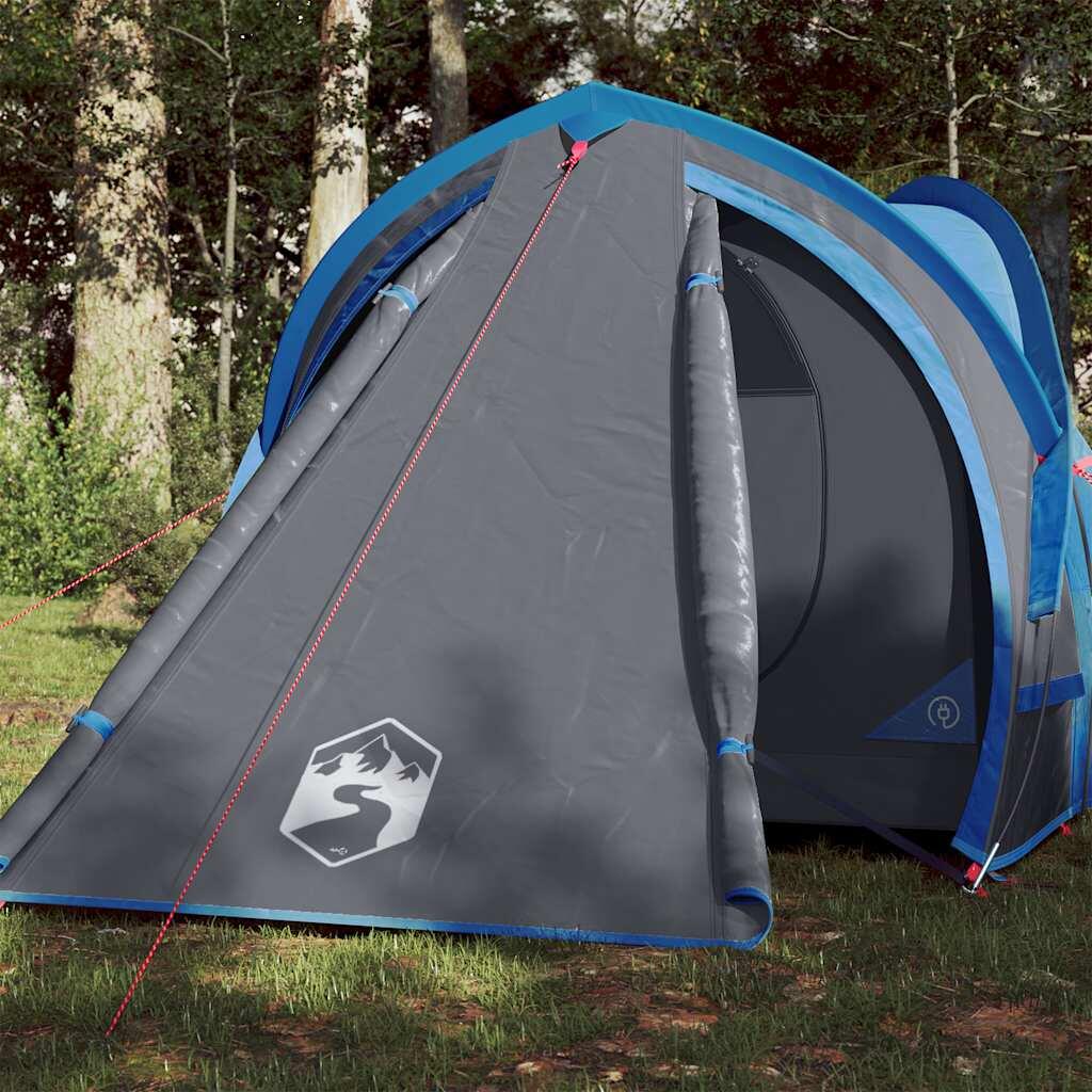vidaXL Namiot turystyczny, 2-os., niebieski, 320x140x120cm, tafta 185T