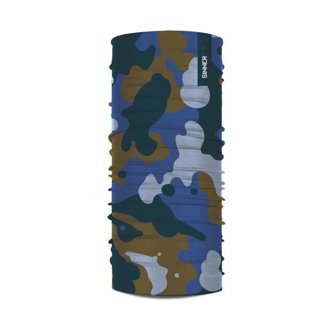 Bandana SINNER Camo, niebieska, unisex