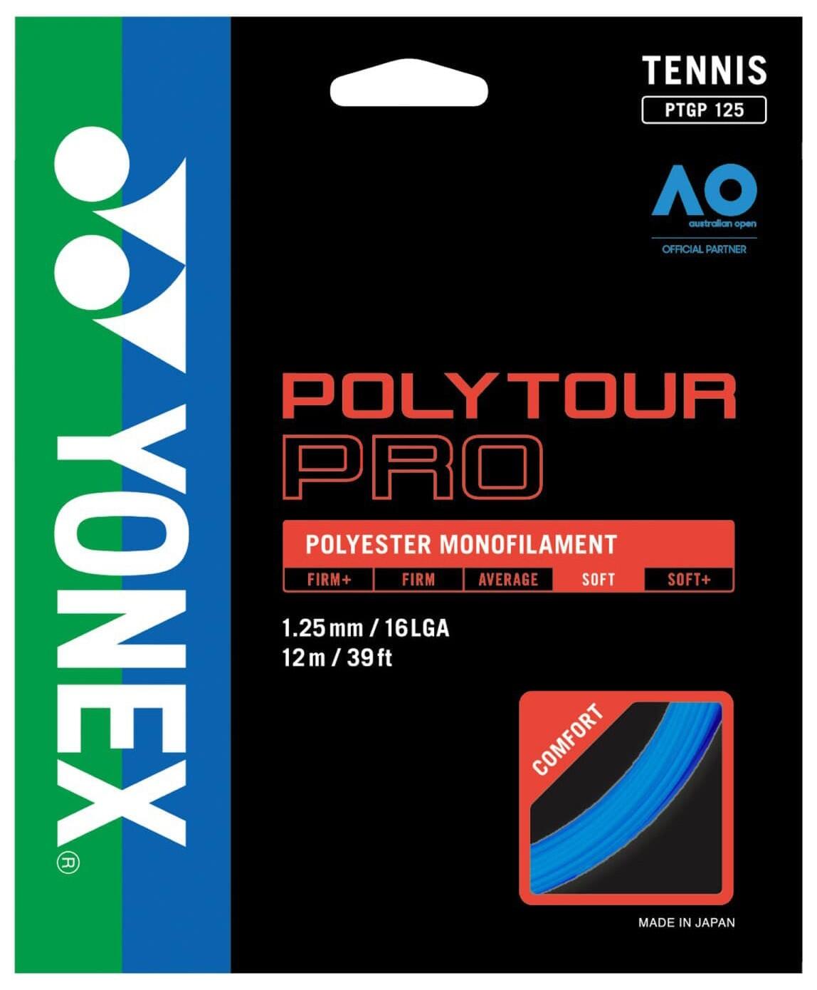 Naciąg tenisowy Yonex Polytour Pro set. 12 m. blue 1,15 mm